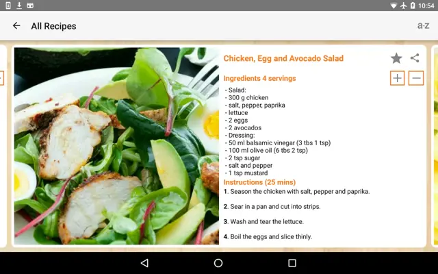 Salad Recipes android App screenshot 0