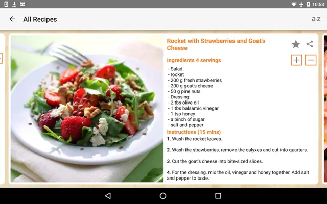 Salad Recipes android App screenshot 1