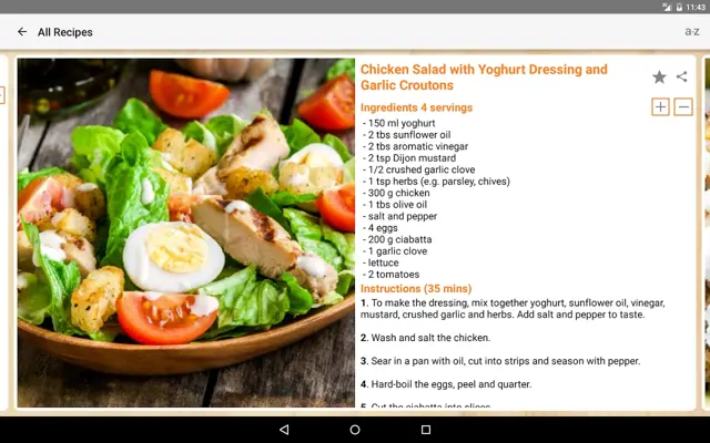 Salad Recipes android App screenshot 3