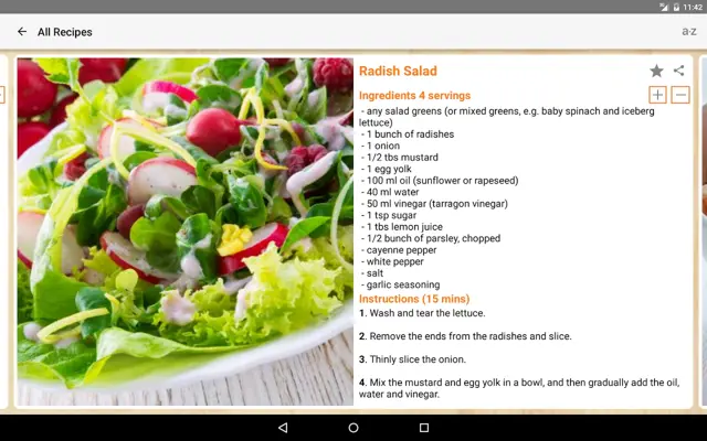 Salad Recipes android App screenshot 5